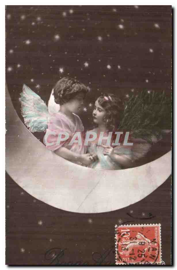 CPA Fantaisie Enfants Lune 