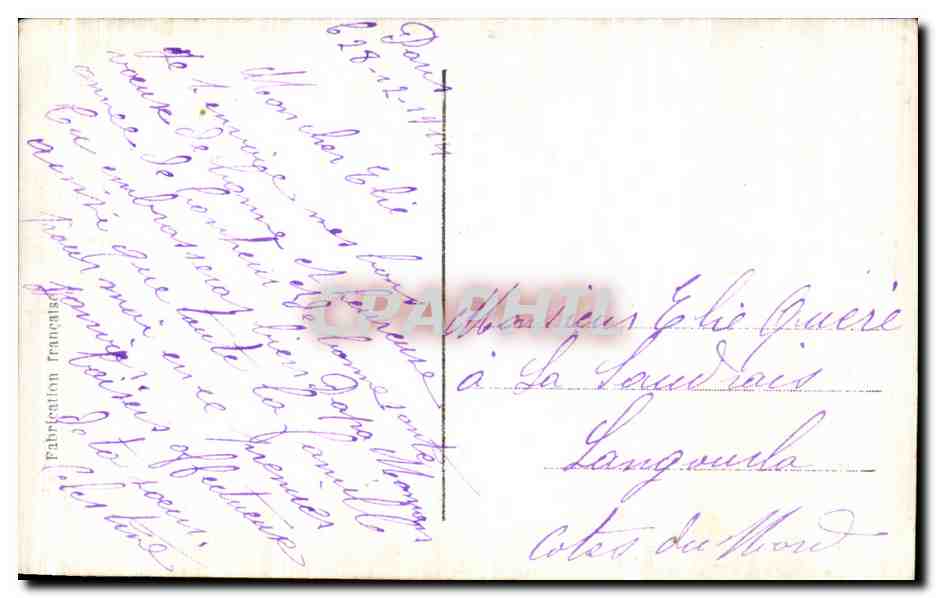 CPA Fantaisie Femme Avion Militaria  — Rückseite