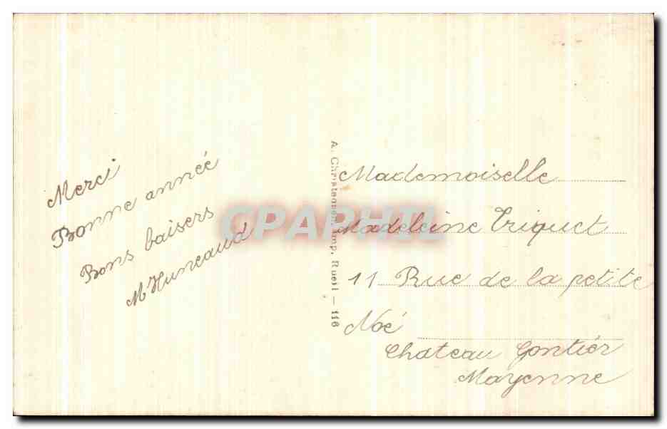 CPA Fantaisie Enfants  — Rückseite
