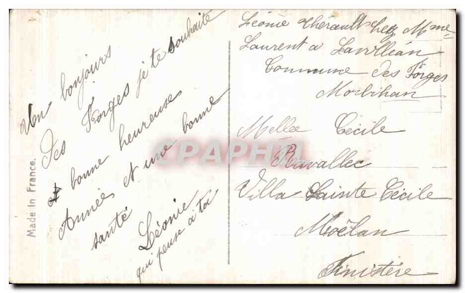 CPA Fantaisie Enfants Le lait  — Rückseite