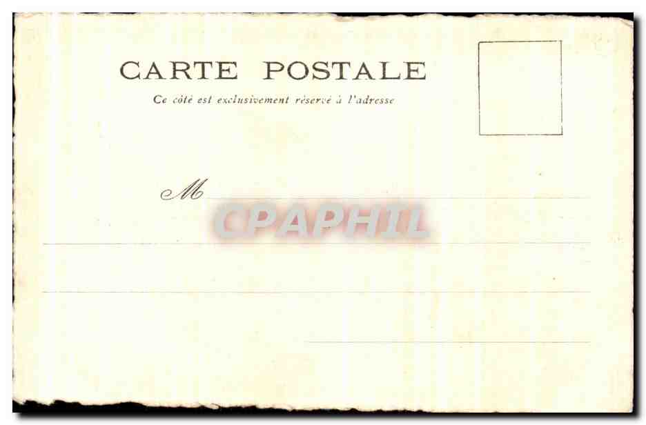 CPA Fantaisie Fleurs Hirondelles  — Verso