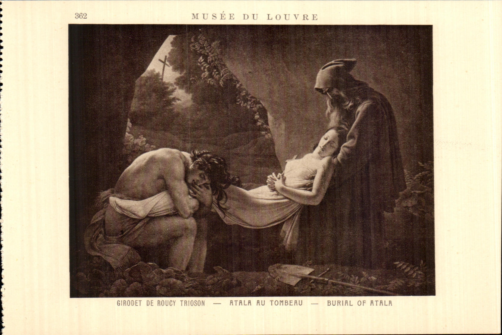 CPA Musee Du Louvre Girodet De Roucy Trioson Atala au tombeau 