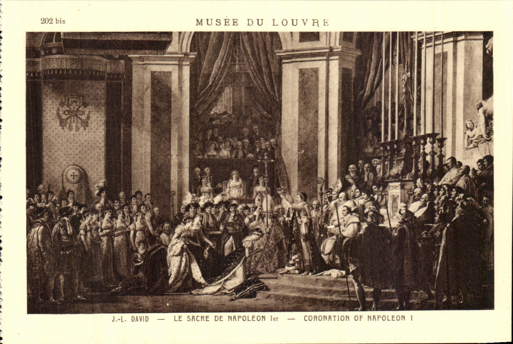 CPA Musee Du Louvre David Le sacre De Napoleon 1er