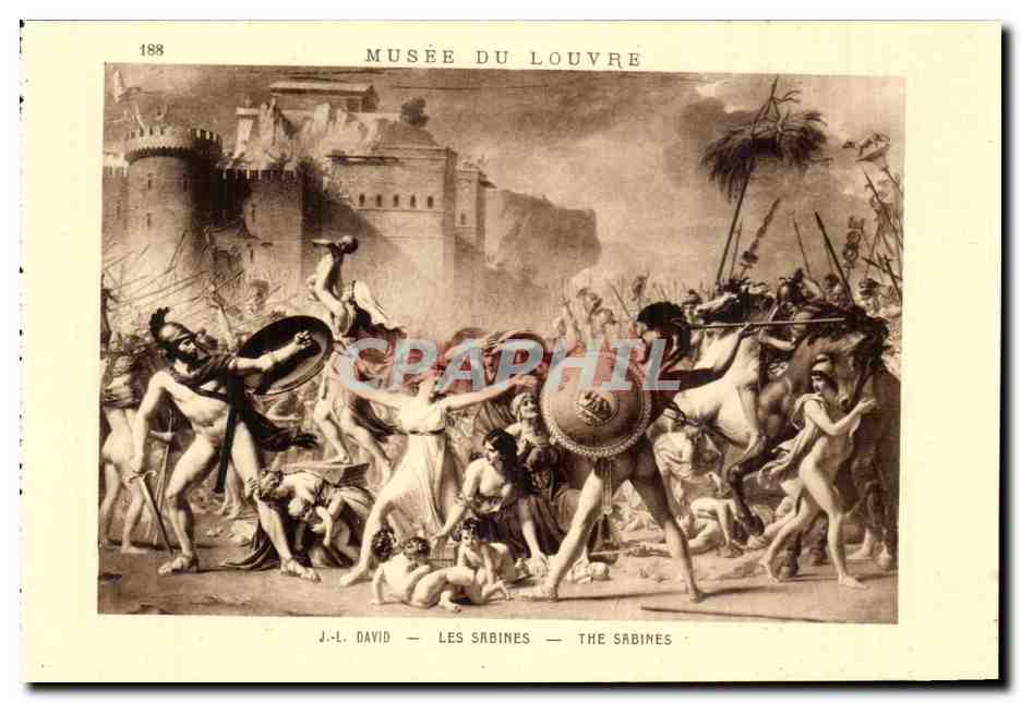 CPA Musee Du Louvre David Les Sabines