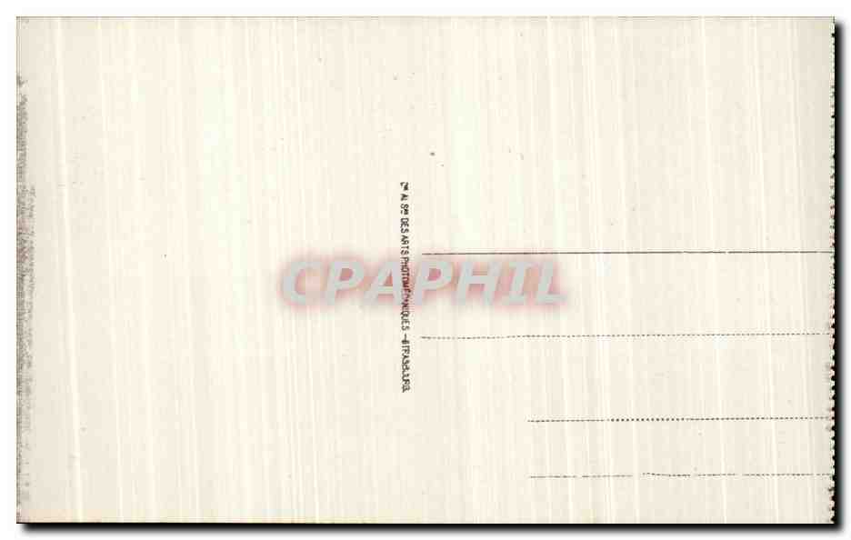 CPA Lourdes Le Chateau Fort et le Gave — Verso