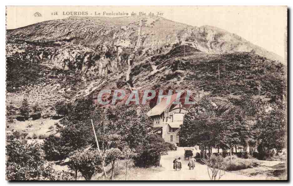 CPA Lourdes Le Funiculaire du Pic du Jer