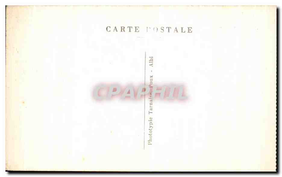 CPA Le Tarn Illustre Cordes Moulin Manoir de la Tour — Back