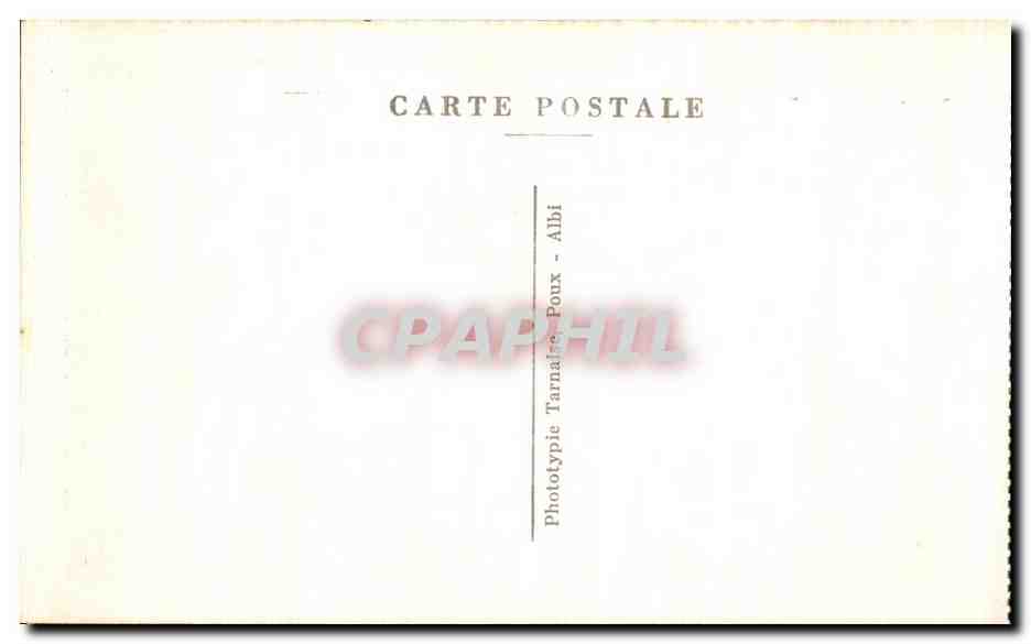 CPA Le Tarn Illustre Vieux Cordes Rosace de l'Eglise Paroissiale St Michel Entree Primitive — Rückseite