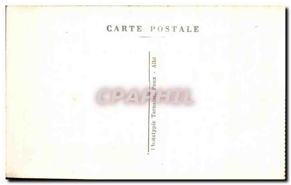CPA Le Tarn Illustre Cordes Eglise Saint Michel — Rückseite