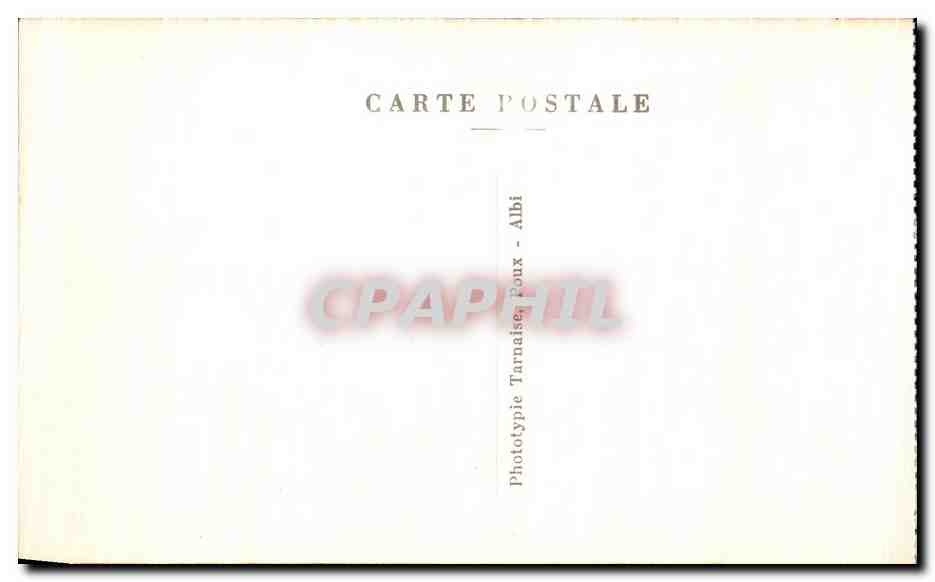 CPA Le Tarn Illustre Cordes Porte de la Jane — Rückseite