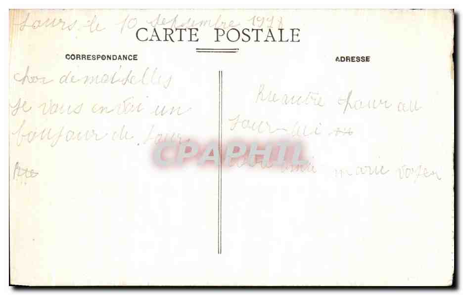 CPA Les Pyrenees Lourdes Vue Generale  — Verso