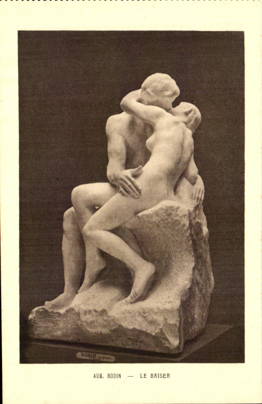 CPA Rodin Le Baiser