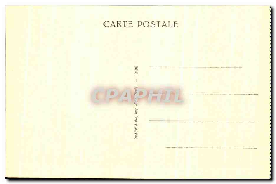Sculpture d'Auguste Rodin — Ève — éditeur BRAUN & Cie, Paris, n° 3186 — Verso