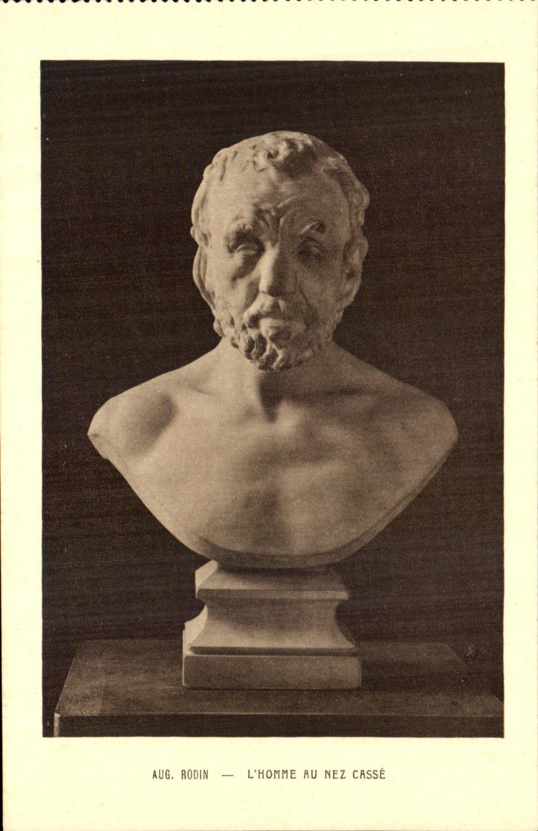 Auguste Rodin — Der Mann mit dem gebrochenen Nasen — Braun & Cie, Paris, n° 3372