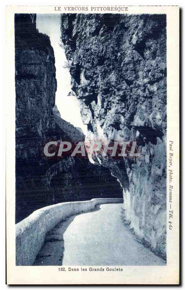 CPA Le Vercors Pittoresque Route Des Grands Goulets Et Cascade De La Vernaison