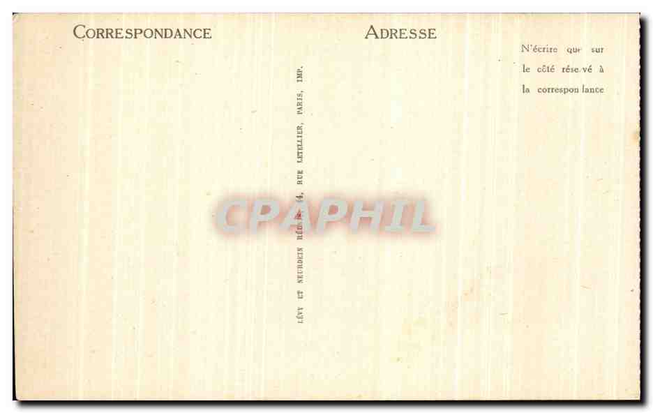 CPA Bourges La Cathedrale — Verso