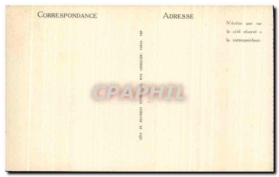 CPA Bourges La Cathedrale La Grande Nef — Verso