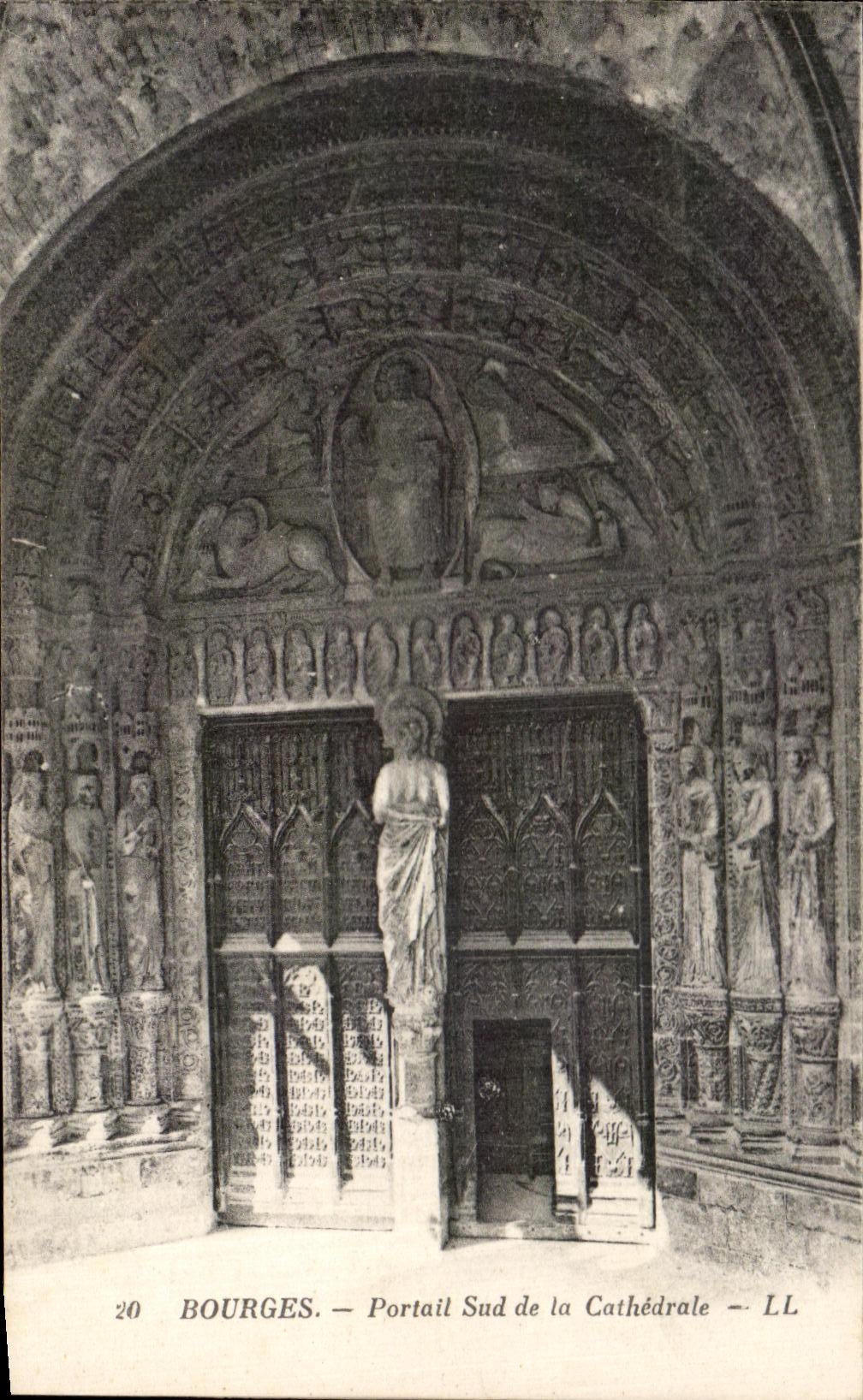 CPA Bourges Portail Sud De La Cathedrale