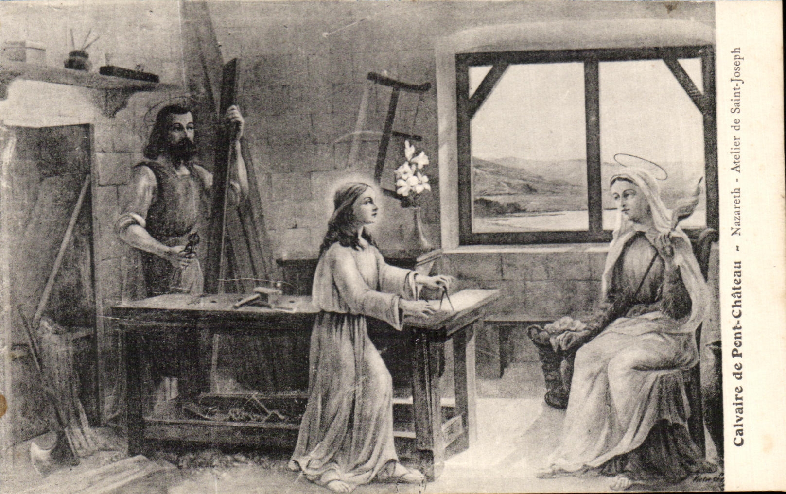 CPA Calvaire De Pont Chateau Nazareth Atelier De Saint Joseph