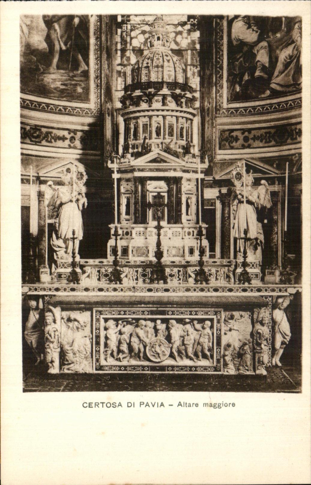 CPA Certosa Di Pavia Altare maggiore