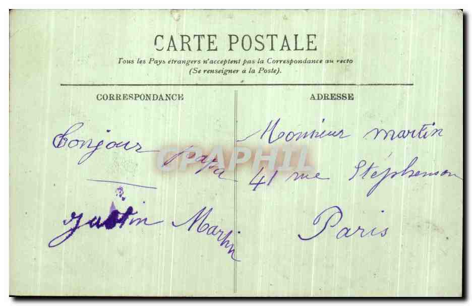 CPA Le Mont St Michel Le Logis Thiplaine Maison de Duguesclin — Verso
