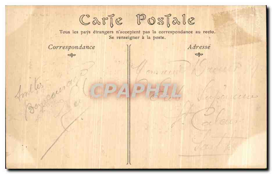 CPA Mont Saint Michel Cote Sud vue prise de la DigueTrain  — Verso