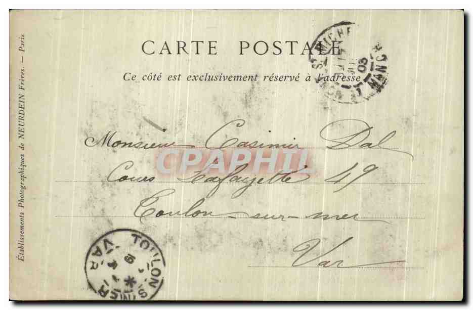 CPA Mont Saint Michel Cote de l'Est Pecheurs  — Verso