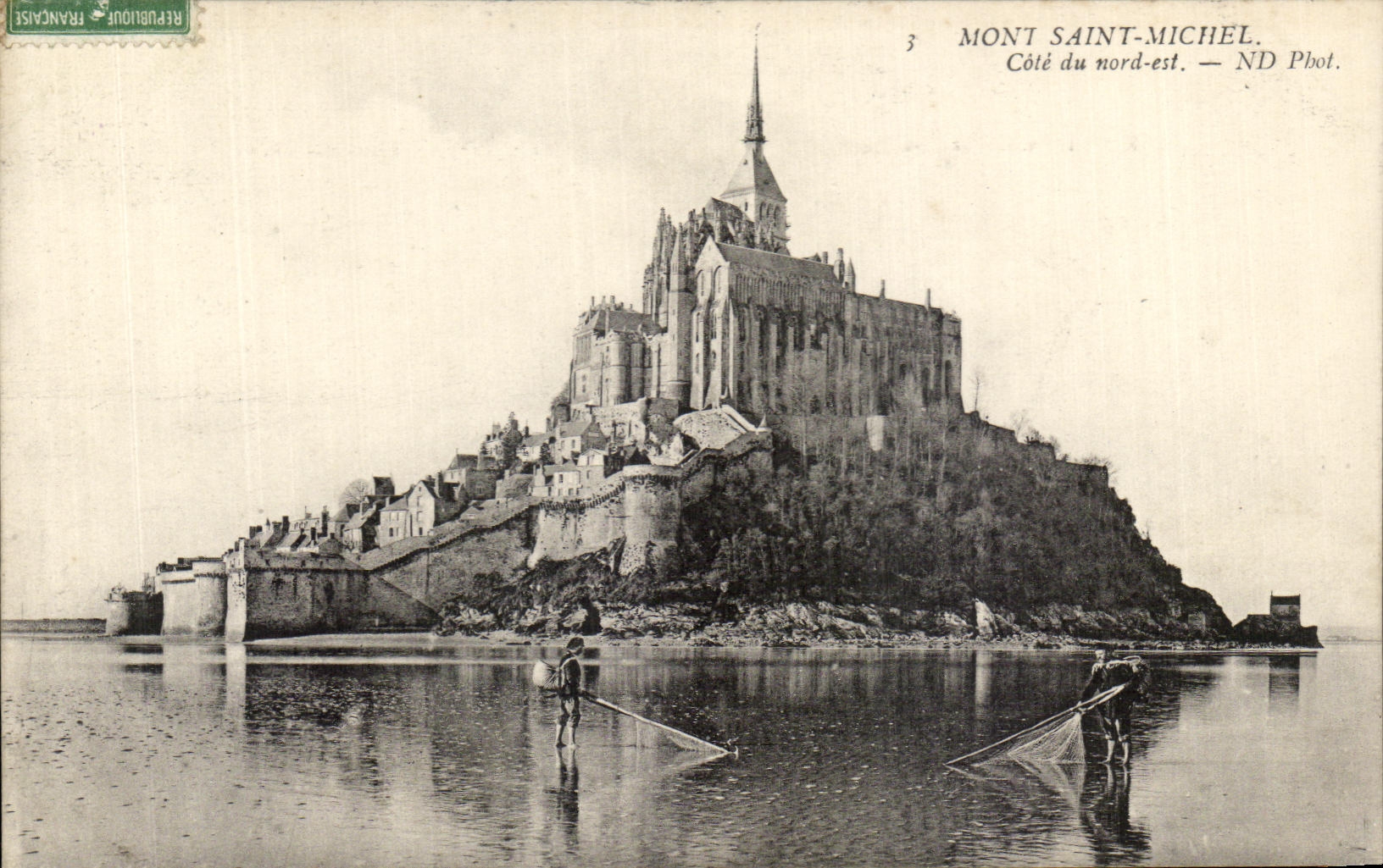 Mont Saint-Michel — Nordöstliche Seite — ND Pbot.