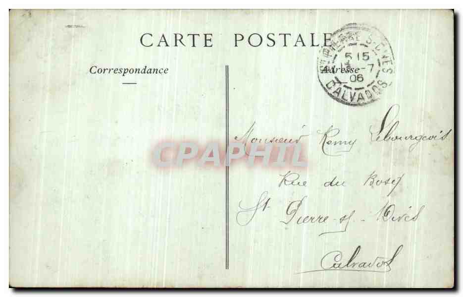 CPA Mont Saint Michel Cote de l'Est Pecheurs — Verso