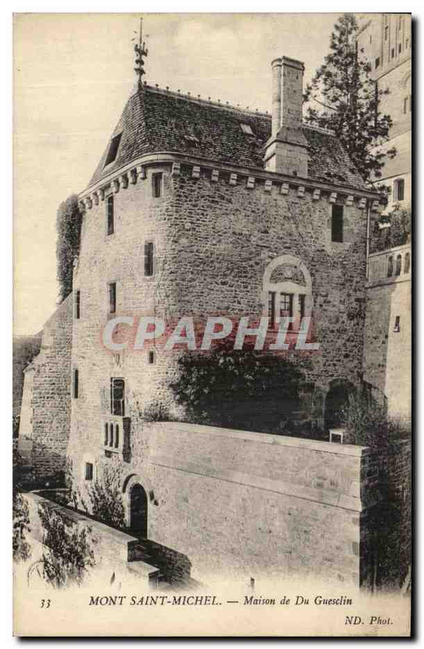 CPA Mont Saint Michel Maison de Du Guesclin