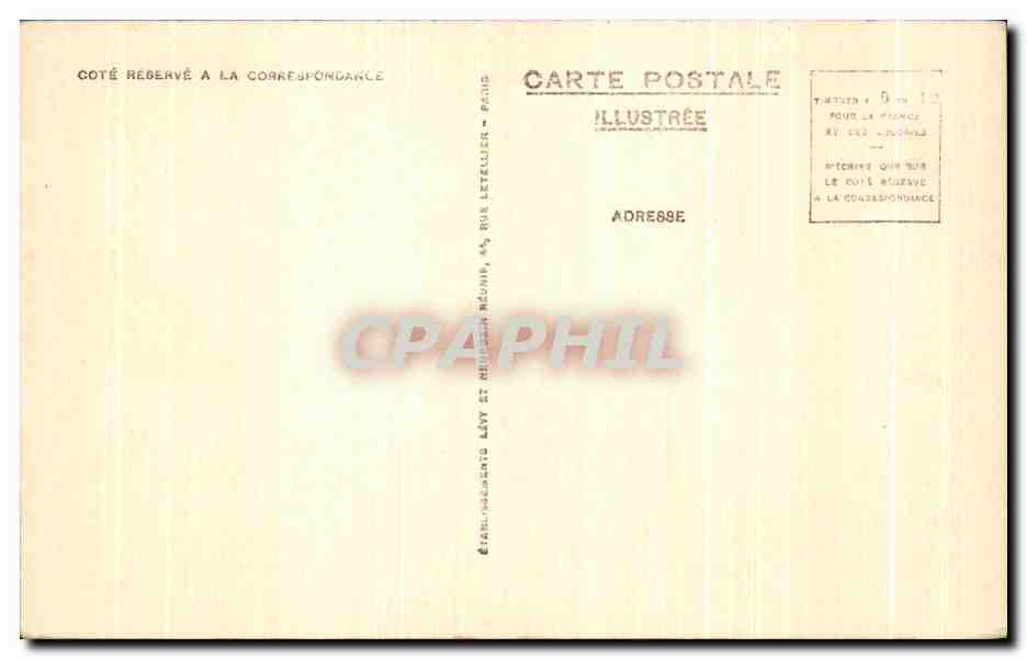 Abbaye du Mont-Saint-Michel — La Basilique, Bas-Côté et Nef — Éditeur : Carte Postale Illustrée — Verso