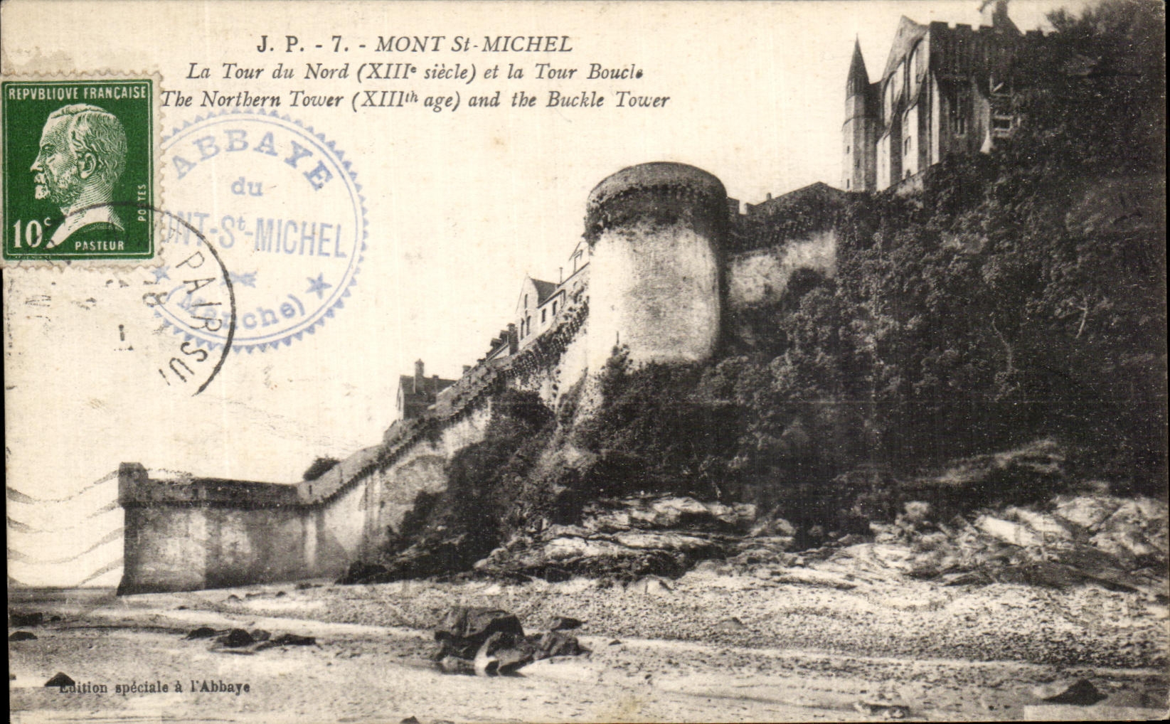 CPA Le Mont Saint Michel la Tour du Nord et la Tour Boucle 