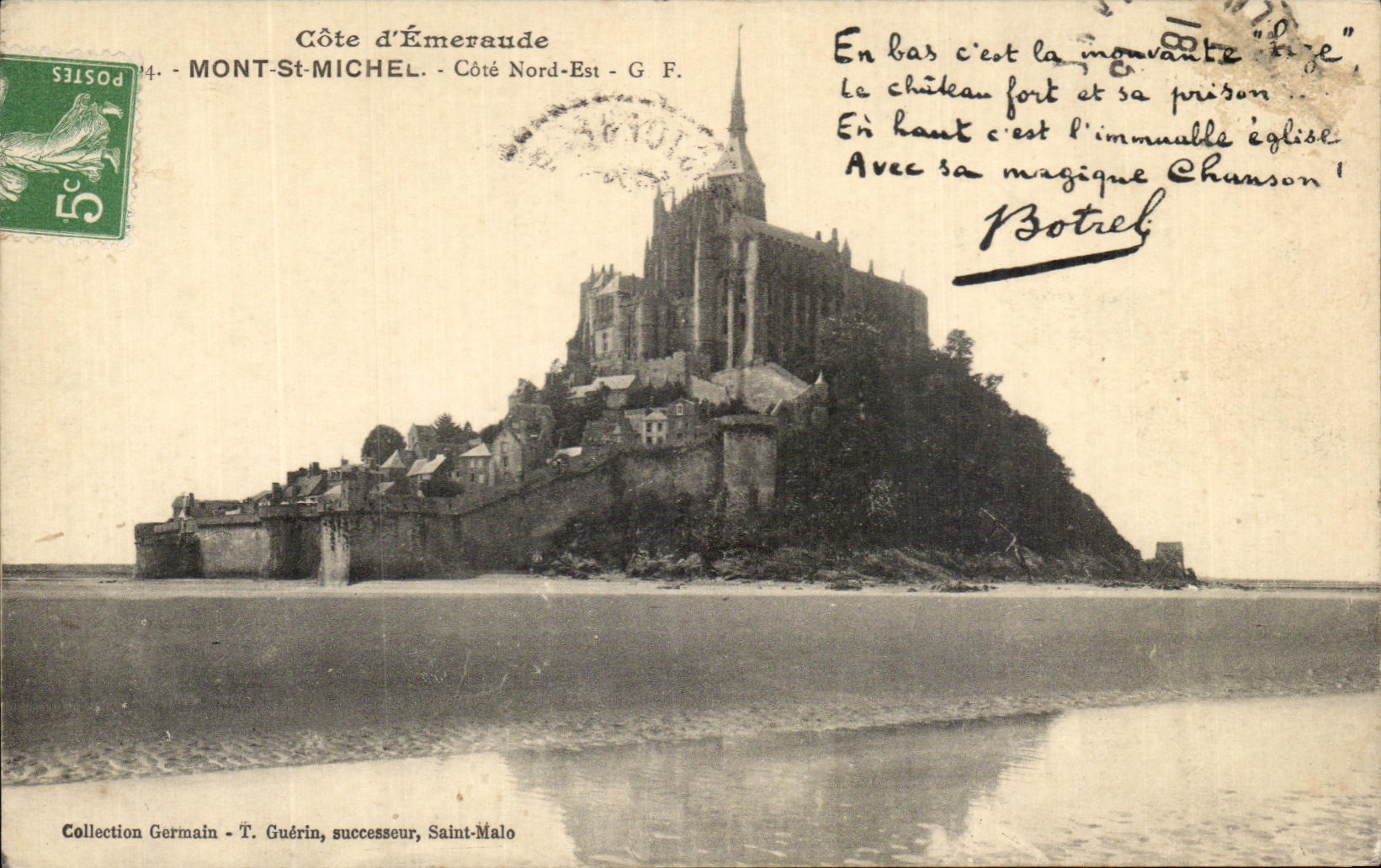 CPA Cote d'Emeraude Mont St Michel Cote Nord Est Botrel