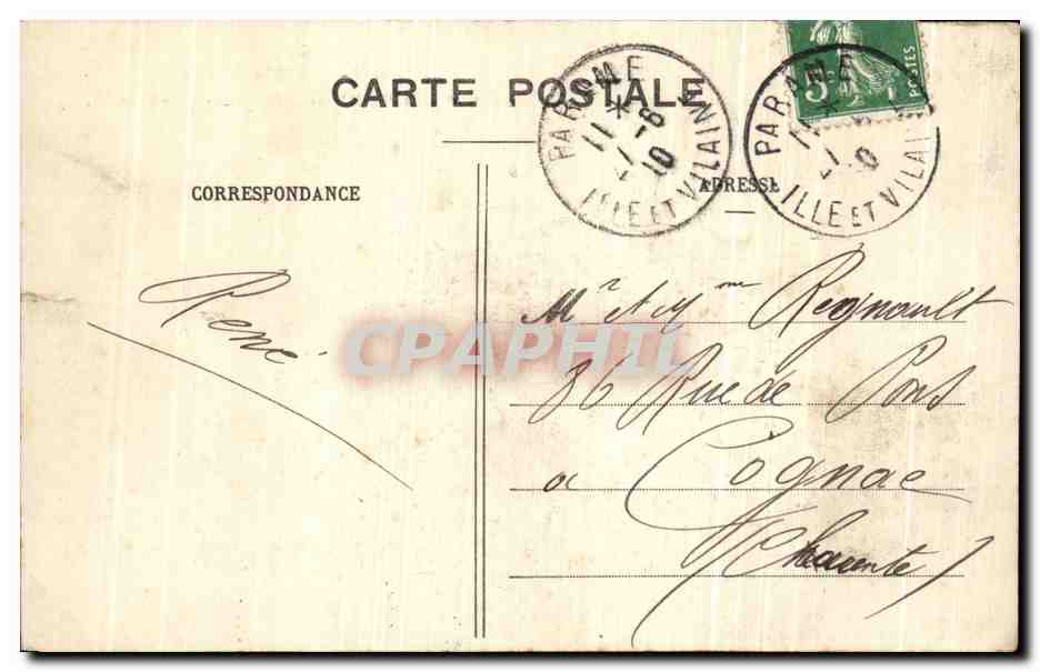 CPA Cote d'Emeraude Le Mont St Michel Cote Nord Botrel — Verso