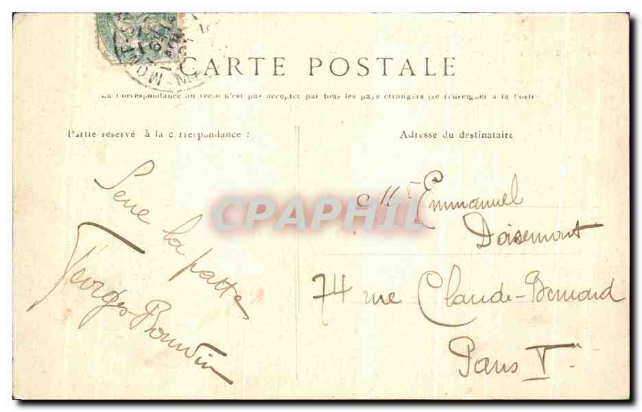 CPA Cote d'Emraude Le Mont Saint Michel A Mer basse — Verso