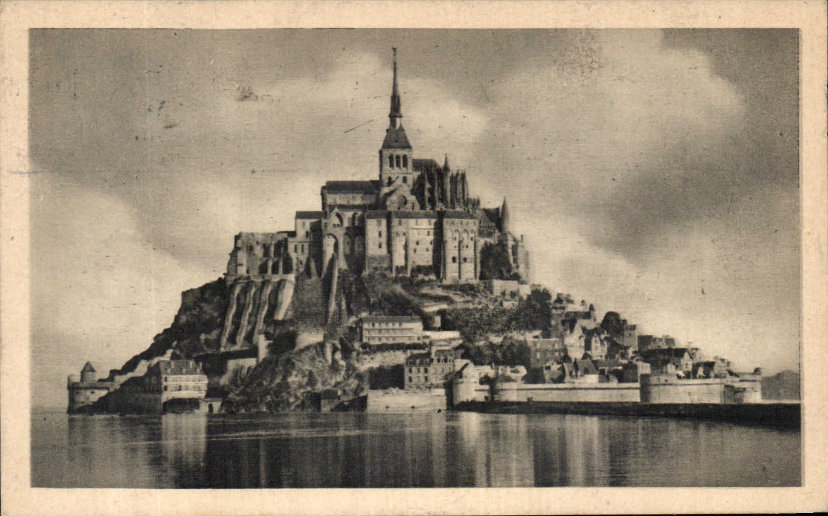 CPA Abbaye Du Mont Saint Michel Vue generate