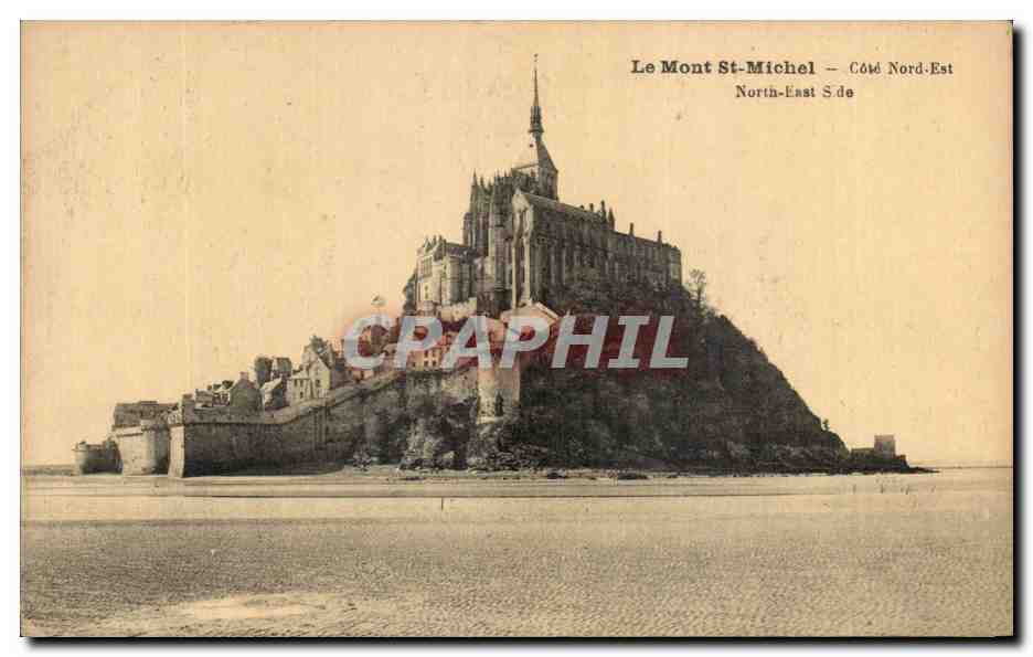 Le Mont St-Michel — Côté Nord-Est — Éditeur non identifié
