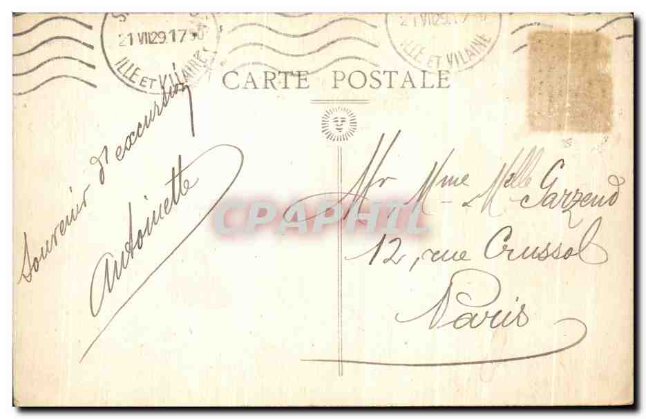 Le Mont St-Michel - L'Abbaye, la Salle des Chevaliers - Knightmen's Hall — Verso