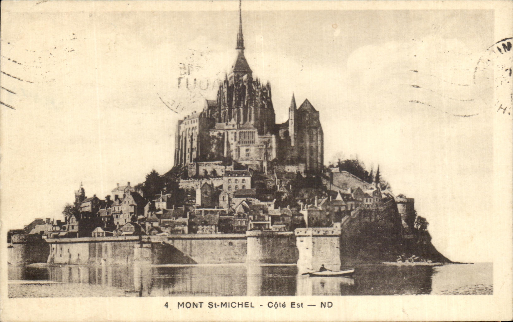 CPA Mont Saint Michel Cote Est