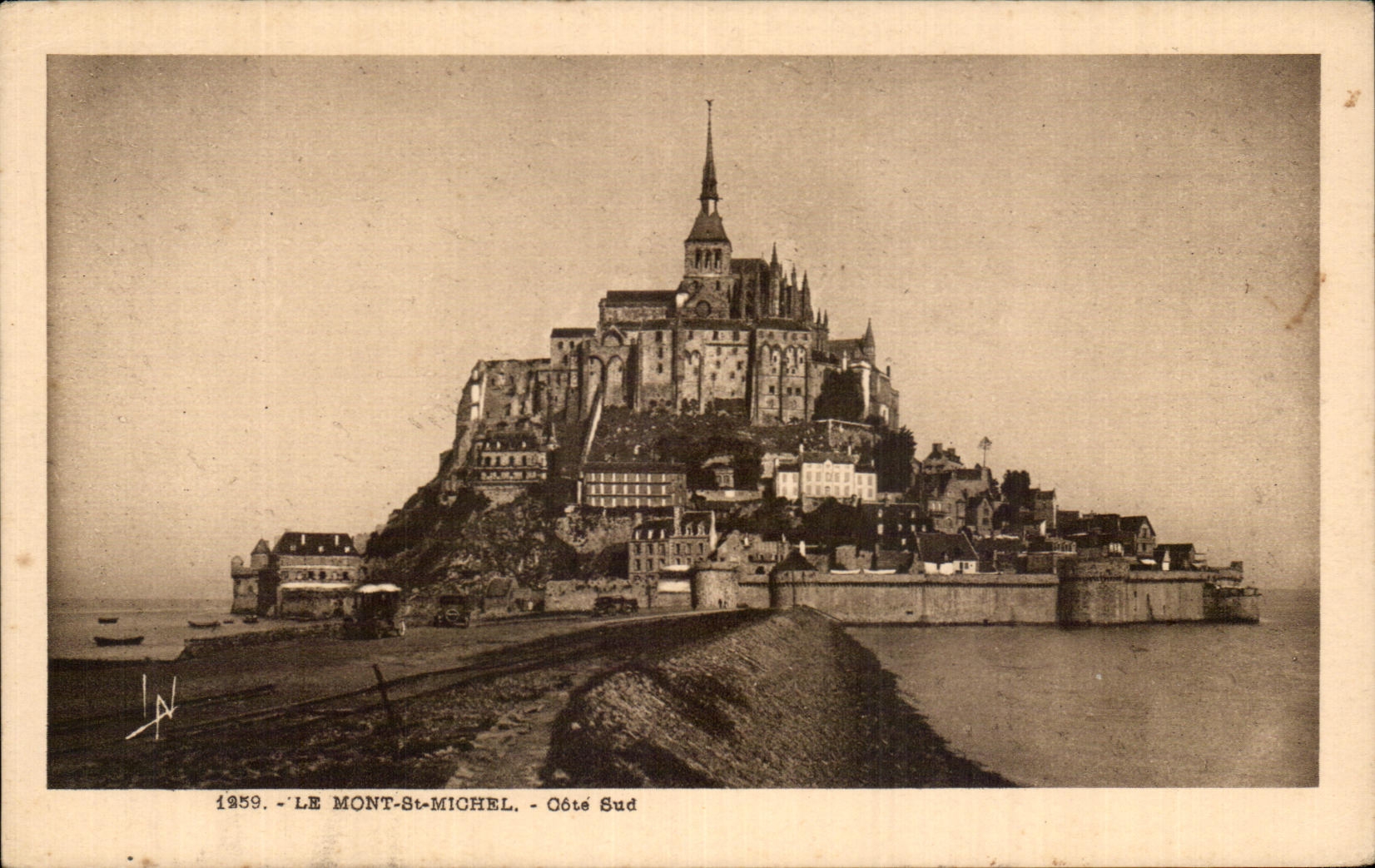 CPA Le Mont St Michel Cote Sud