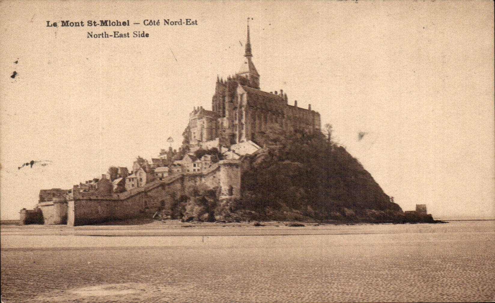 CPA Le Mont St Michel Cote Nord Est 