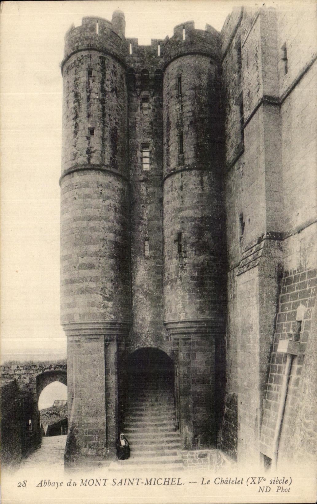 CPA Le Mont St Michel Abbaye du Le Chatelet