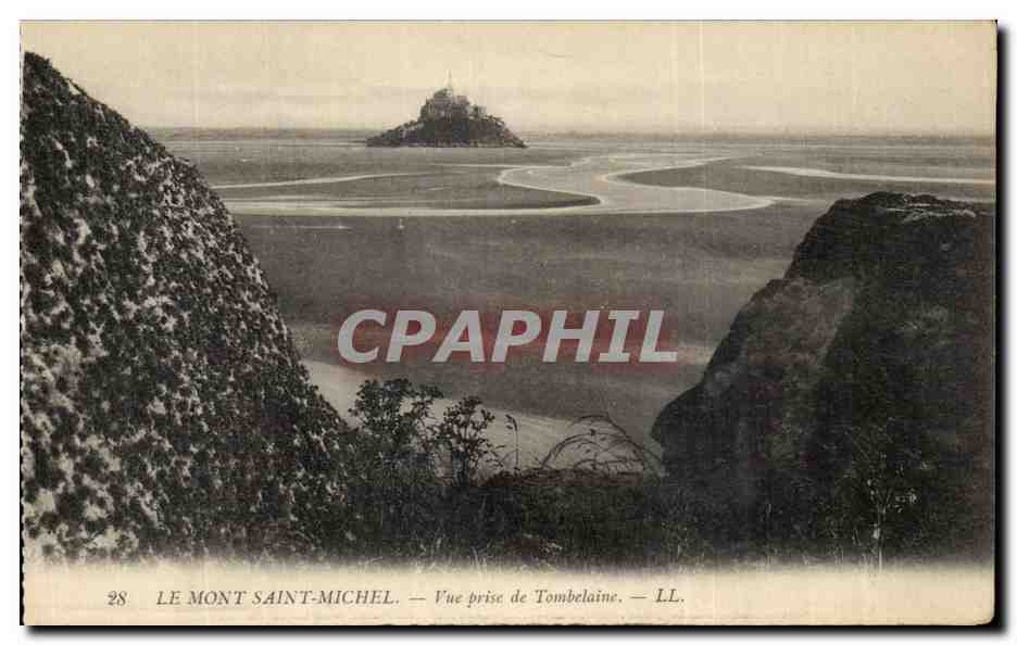 CPA Le Mont St Michel Vue Prise de Tombelaine