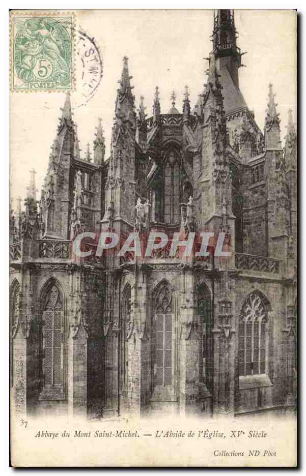 Abbaye du Mont-Saint-Michel — L'Abside de l'Église, XVᵉ Siècle — Collections ND Phot