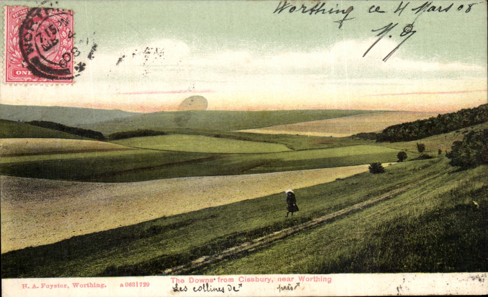 CPA The Downs from Ginsbury near worthing