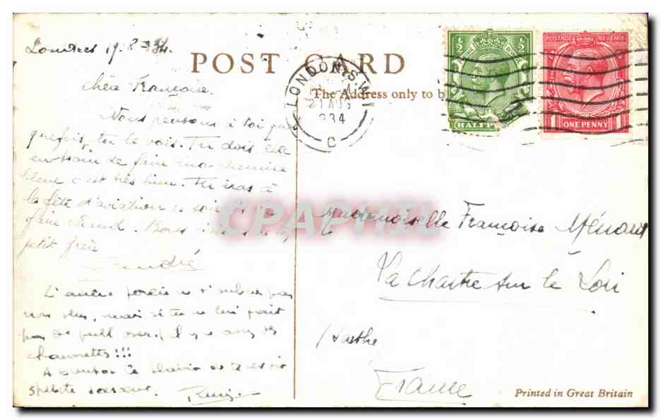 CPA Westminster Abbey And Parliament Square London — Verso