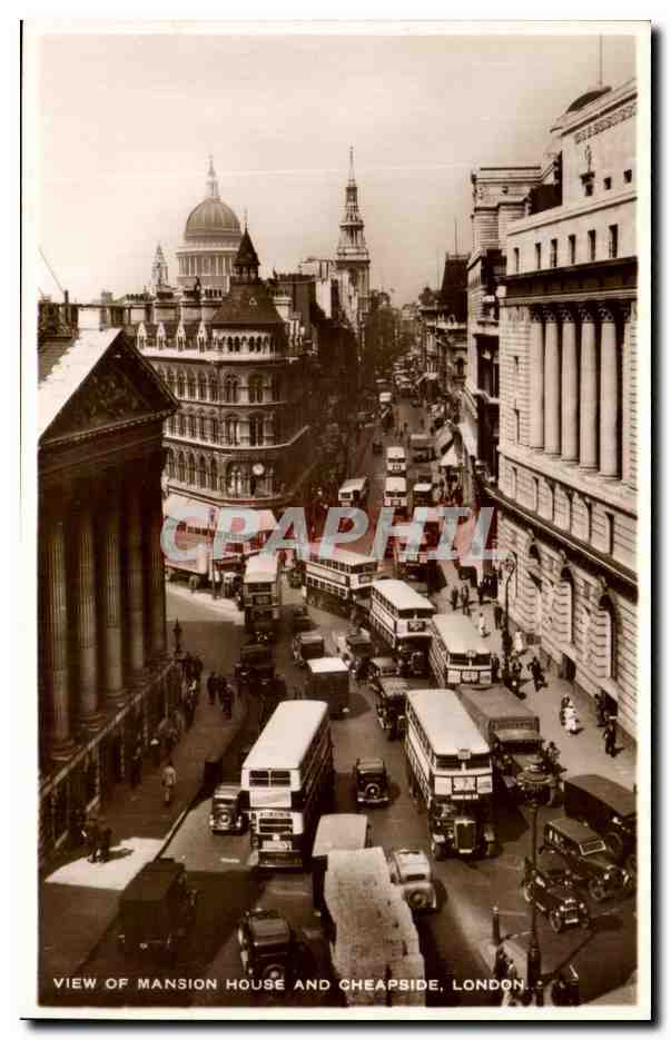 CPA View Of Manson House And Cheapside London