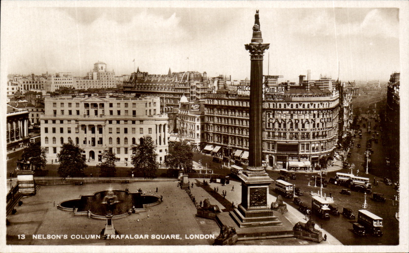 CPA Nelson's Column Trafalgar Square London