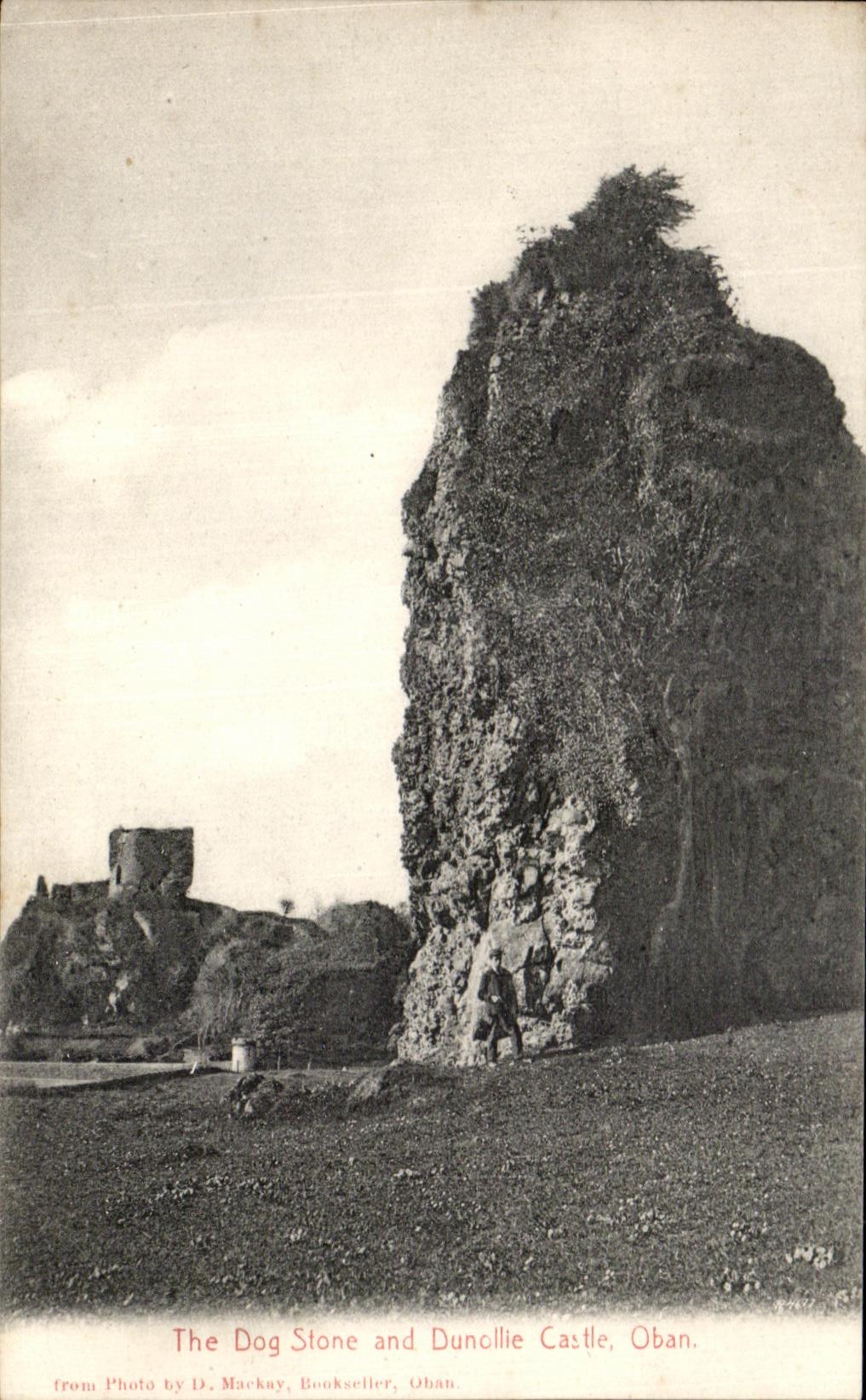 CPA The Dog Stone And Dunollie Castle Oban