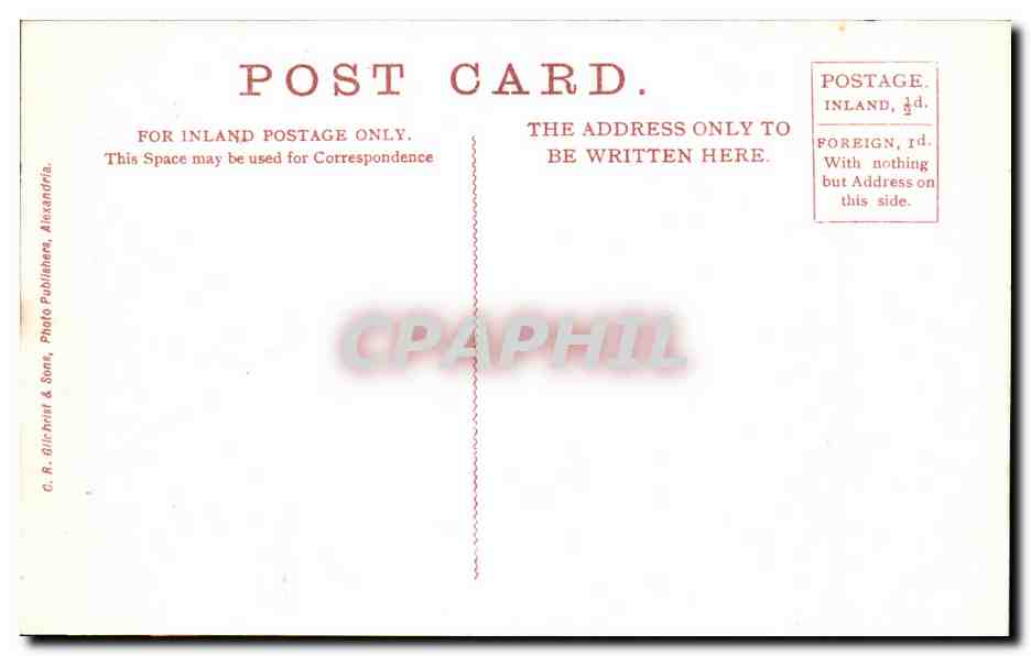 CPA The Islands Luss Loch Lomond — Rückseite
